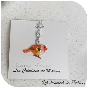 Pendentif rouge gorge