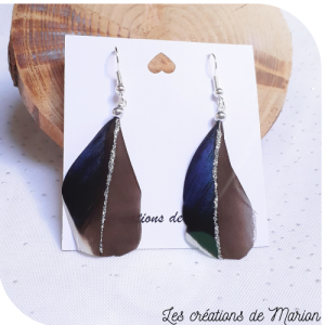 Boucles d'oreille plumes