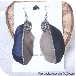 Boucles d'oreille plumes