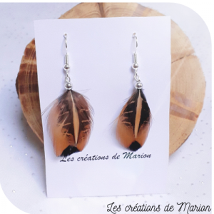 Boucles d'oreille plumes