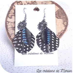 Boucles d'oreille plumes